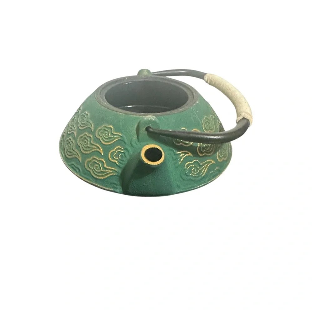 Cast Iron/Japanese Tea Pot With Infuser For Loose Leaf/Green - Picture 4 of 15
